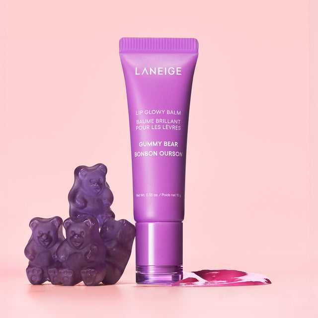 lip glowy balm gummy bear;;color::Gummy Bear (Lavender tint)