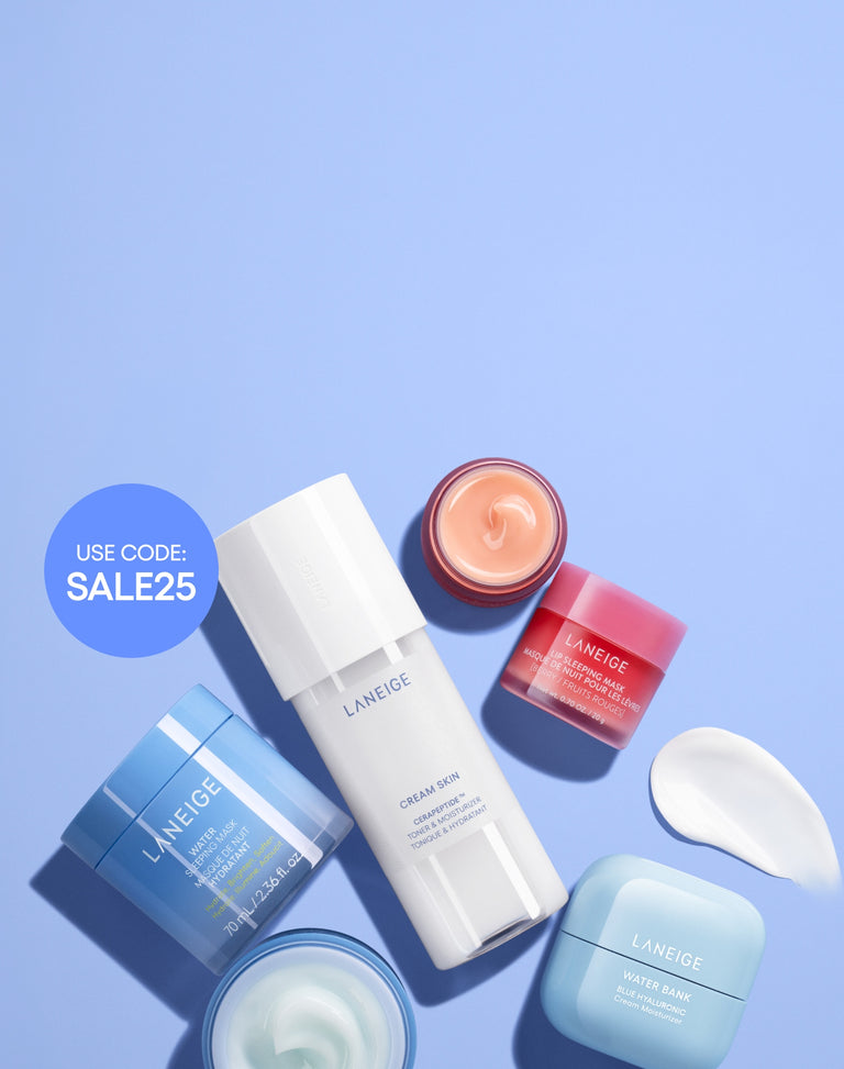 Laneige up to 25% off sitewide sale with code SALE25