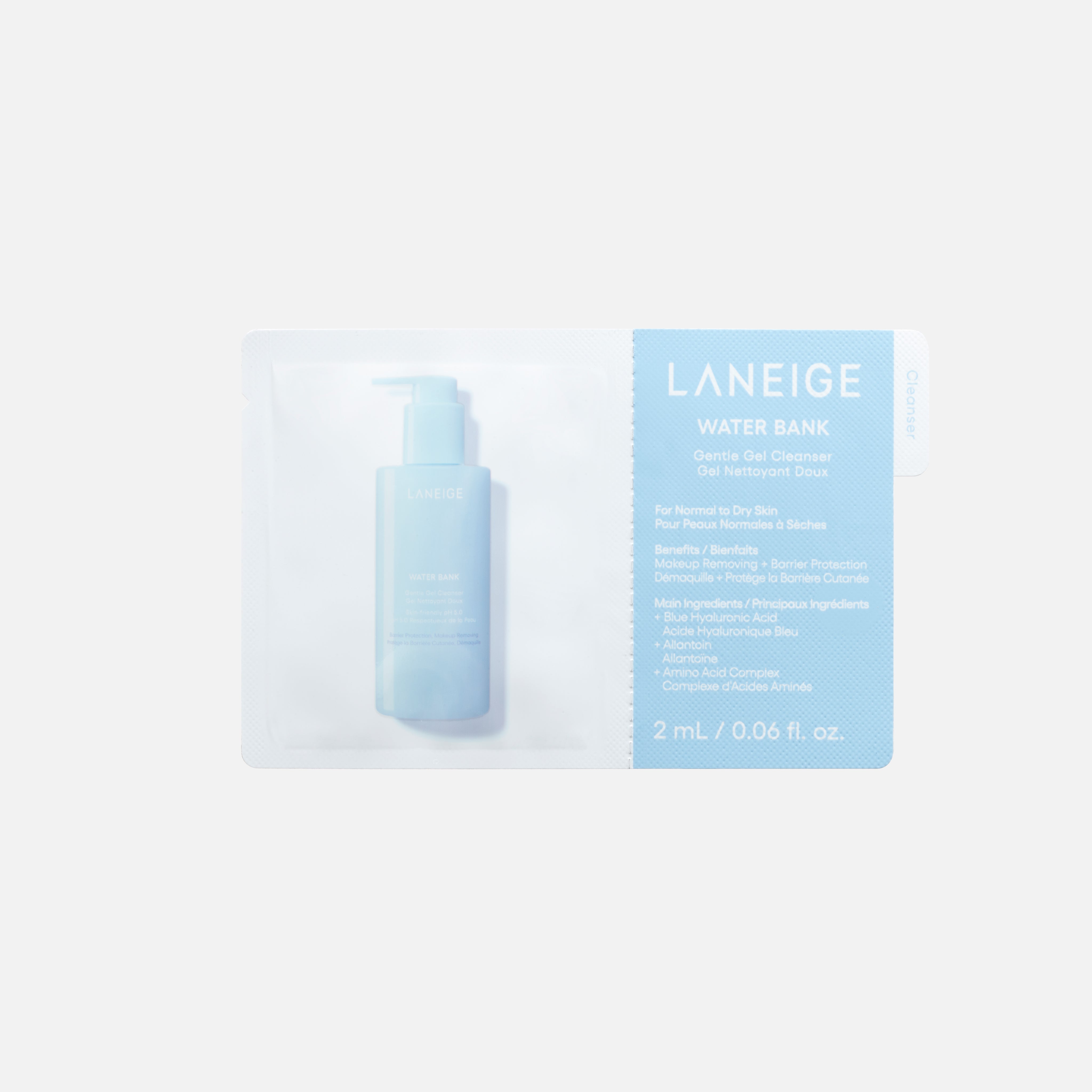 PEAU DE L'ANGE Lingerie Cleansing 2個セット Water Bank Gentle Gel Cleanser (2mL) | LANEIGE