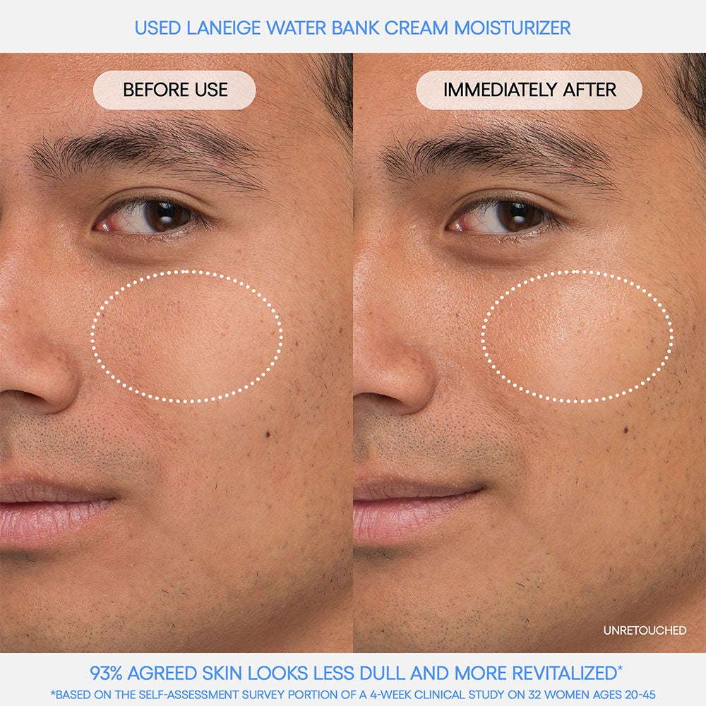 Water Bank Blue Hyaluronic Cream Moisturizer results