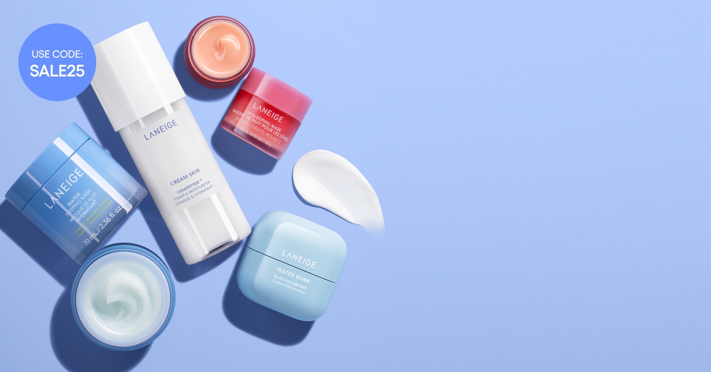 Laneige up to 25% off sitewide sale with code SALE25