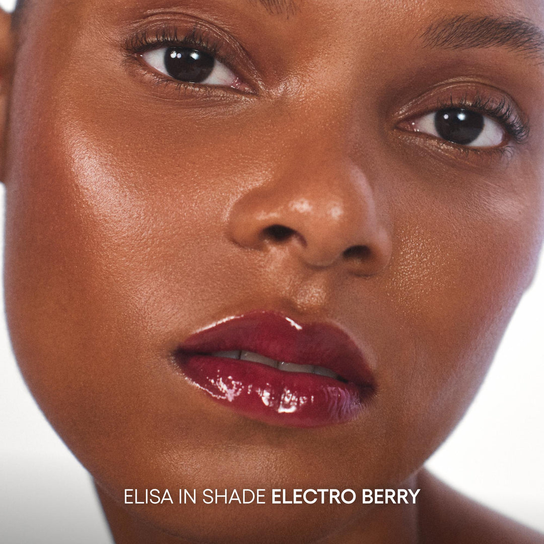 Electro Berry JuicePop Box Lip Tint on model