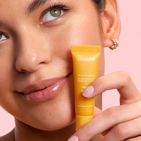 Lip Glowy Balm with model