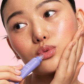 Lip Glowy Balm with model