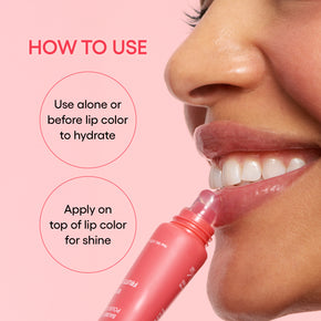 Lip Glowy Balm with model