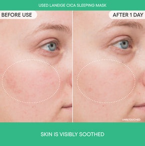 Cica Sleeping Mask with Centella Asiatica for Moisture Barrier Support