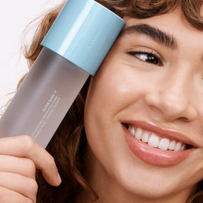 Water Bank Blue Hyaluronic Revitalizing Toner with model