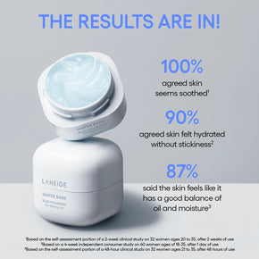 Water Bank Blue Hyaluronic Gel Moisturizer clinical results